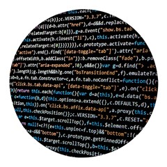 Close Up Code Coding Computer Round Glass Fridge Magnet (4 Pack) by Hannah976