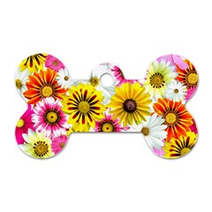 Flowers Blossom Bloom Nature Plant Dog Tag Bone (one Side)