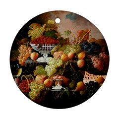 Abundance Of Fruit Severin Roesen Ornament (round) by Hannah976