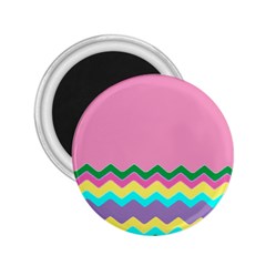 Easter Chevron Pattern Stripes 2 25  Magnets