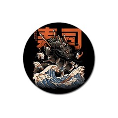 Sushi Dragon Japanese Magnet 3  (round)