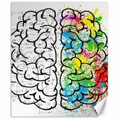 Brain Mind Psychology Idea Drawing Canvas 8  X 10  by Ndabl3x