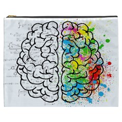 Brain Mind Psychology Idea Drawing Cosmetic Bag (xxxl) by Ndabl3x