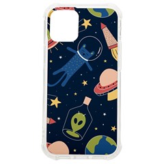 Seamless Pattern With Funny Alien Cat Galaxy Iphone 12 Mini Tpu Uv Print Case	 by Ndabl3x
