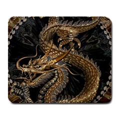 Fantasy Dragon Pentagram Large Mousepad