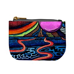 Grateful Dead Wallpaper Mini Coin Purse by Cendanart