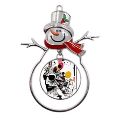 You Wanna Know The Real Me? Metal Snowman Ornament