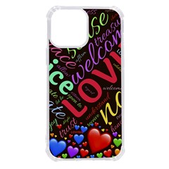 Loving Practice Agape Heart Iphone 13 Pro Max Tpu Uv Print Case by Paksenen
