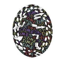 Mental Emojis Emoticons Icons Ornament (oval Filigree) by Paksenen