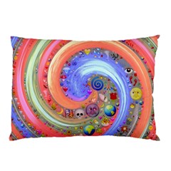 Swirl Vortex Emoji Cyclone Motion Pillow Case by Paksenen