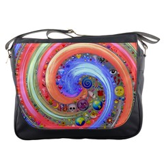 Swirl Vortex Emoji Cyclone Motion Messenger Bag by Paksenen