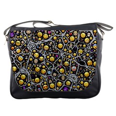 Mental Emojis Emoticons Icons Messenger Bag by Paksenen