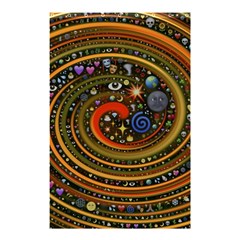 Swirl Vortex Emoji Cyclone Motion Art Shower Curtain 48  X 72  (small)  by Paksenen