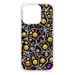 Mental Emojis Emoticons Icons Iphone 14 Pro Tpu Uv Print Case by Paksenen