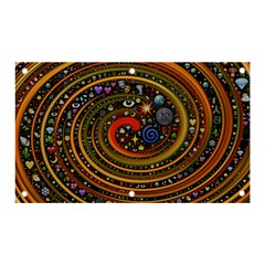 Swirl Vortex Emoji Cyclone Motion Art Banner And Sign 5  X 3  by Paksenen