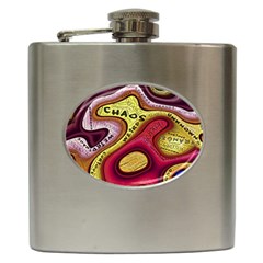 Chaos Unknown Unfamiliar Strange Hip Flask (6 Oz) by Paksenen