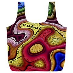 Chaos Unknown Unfamiliar Strange Full Print Recycle Bag (xxl) by Paksenen