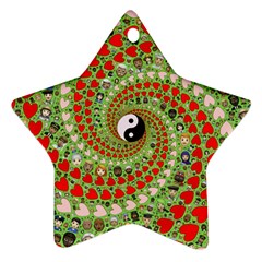 Love Avatars Characters Roles Yin Yang Ornament (star) by Paksenen