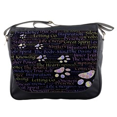 Footprints Path Mystery Unknown Messenger Bag by Paksenen