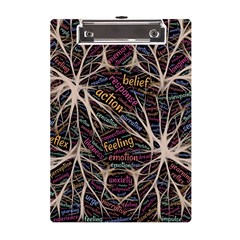 Mental Human Experience Mindset Pattern A5 Acrylic Clipboard by Paksenen