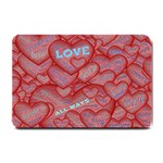 Love Hearts Valentine Red Symbol Small Doormat 24 x16  Door Mat