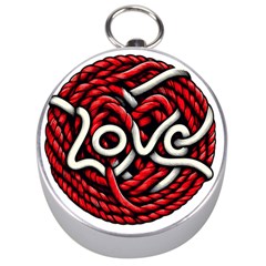 Love Rope Cartoon Silver Compasses by Bedest