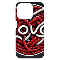Love Rope Cartoon Iphone 14 Pro Black Uv Print Case