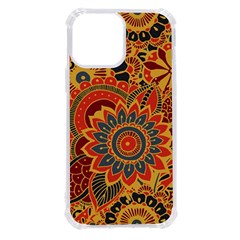 Bright Seamless Pattern With Paisley Mehndi Elements Hand Drawn Wallpaper With Floral Traditional In Iphone 13 Pro Max Tpu Uv Print Case
