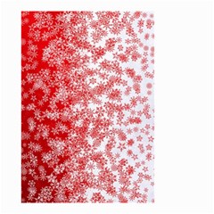 Christmas New Year Snowflake Deer Small Garden Flag (two Sides) by Ndabl3x
