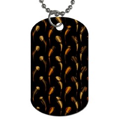 Abstract Art Pattern Warm Colors Dog Tag (two Sides) by Ndabl3x