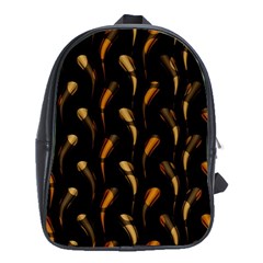 Abstract Art Pattern Warm Colors School Bag (xl)