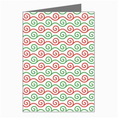 Spiral Geometry Pattern Greeting Card by Ndabl3x