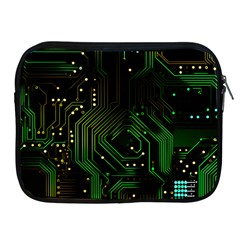 Circuits Circuit Board Green Technology Apple Ipad 2/3/4 Zipper Cases by Ndabl3x