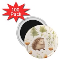 Hedgehog Mushroom 1 75  Magnets (100 Pack)  by Ndabl3x