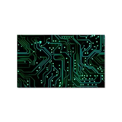 Circuits Circuit Board Green Sticker Rectangular (10 Pack) by Ndabl3x