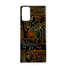 Circuits Circuit Board Orange Technology Samsung Galaxy Note 20 Tpu Uv Case by Ndabl3x