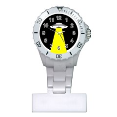 Ufo Flying Saucer Extraterrestrial Plastic Nurses Watch