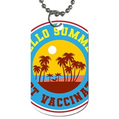 Vaccination Summer Dog Tag (two Sides)