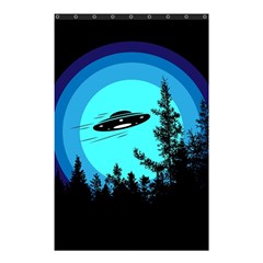 Ufo Alien Night Sky Night Shower Curtain 48  X 72  (small)  by Cendanart