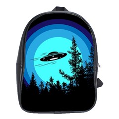 Ufo Alien Night Sky Night School Bag (xl)