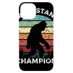 Monster Yeti Social Distance Monkey Iphone 14 Black Uv Print Case by Cendanart