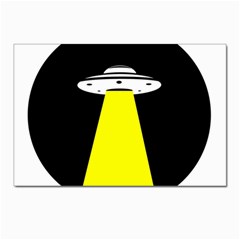 Ufo Flying Saucer Extraterrestrial Postcard 4 x 6  (pkg Of 10) by Cendanart