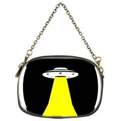 Ufo Flying Saucer Extraterrestrial Chain Purse (one Side) by Cendanart