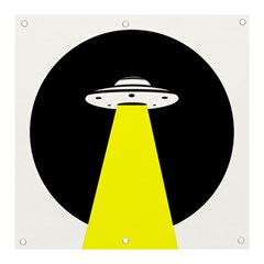 Ufo Flying Saucer Extraterrestrial Banner And Sign 3  X 3  by Cendanart