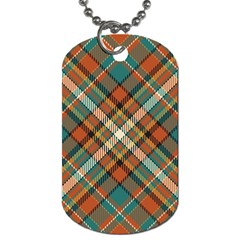 Tartan Scotland Seamless Plaid Pattern Vector Retro Background Fabric Vintage Check Color Square Geo Dog Tag (two Sides) by Ket1n9