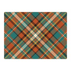 Tartan Scotland Seamless Plaid Pattern Vector Retro Background Fabric Vintage Check Color Square Geo Two Sides Premium Plush Fleece Blanket (mini)