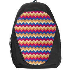 Zigzag Pattern Seamless Zig Zag Background Color Backpack Bag by Ket1n9