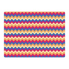 Zigzag Pattern Seamless Zig Zag Background Color Two Sides Premium Plush Fleece Blanket (mini) by Ket1n9