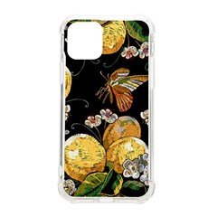 Embroidery Blossoming Lemons Butterfly Seamless Pattern Iphone 11 Pro 5 8 Inch Tpu Uv Print Case by Ket1n9