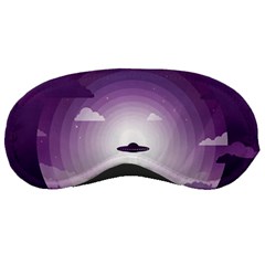 Ufo Illustration Style Minimalism Silhouette Sleep Mask